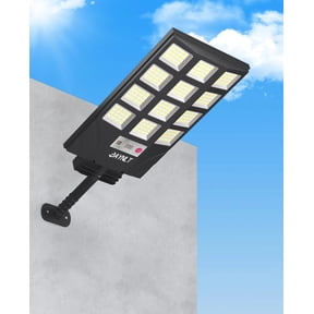 JAYNLT Solar Lights for Outside, 5 Lighting Modes Flood , Black