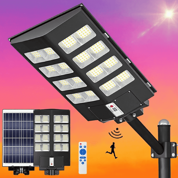 BJSUC Solar Outdoor Lightning Waterproof ,Y-3000W Motion Sensor Security Lights for Yard,Garage,Patio