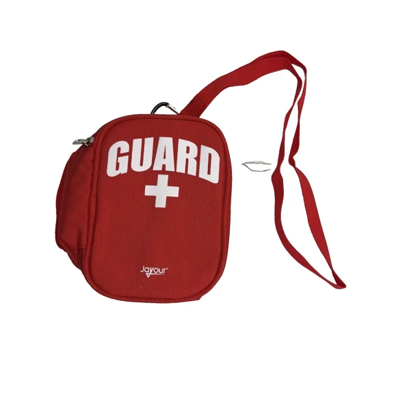 JAYOUR LIFEGUARD FIRST AID MEDICAL BAG RED CROSS SHOULDER PACK SWIM RESCUE KIT