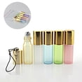 thumbnail image 1 of JAYWAYNE 6-Pack 5ml Rollerball Bottles with Gold Caps - Refillable Essential Oil Bottles for DIY Perfume, Aromatherapy, Skincare (6 Colors), 1 of 7