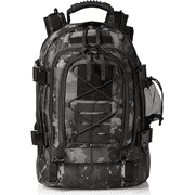 JAYWAYNE Expandable 40-64L Military Tactical Backpack - 3-Day Assault Rucksack with Hydration Compartment, Water-Resistant Hiking Camping Bug Out Bag (Digital C