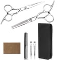 thumbnail image 1 of JAYWAYNE Professional Hair Cutting Scissors Set with Thinning Shears for Hair Cutting, 6.7 Inch Hair Scissors Kit for Home Salon, Barber, Hairdresser Grooming, 1 of 9