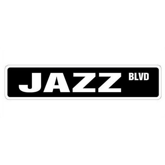 JAZZ Street Sign music musicians artists club singer | Indoor/Outdoor | 30" Wide