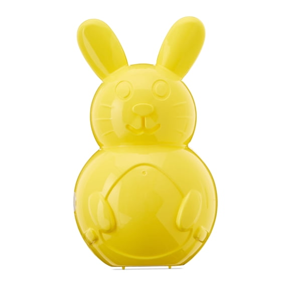 Plastic Bunny Container, Yellow, 10.25", Easter by Way To Celebrate