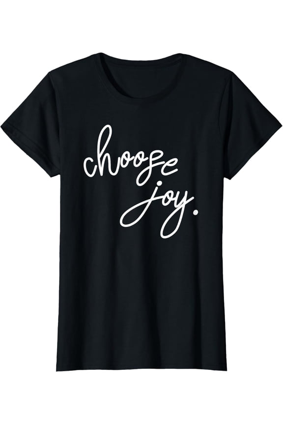 JB Design Co. Choose Joy Tshirt, Inspirational TshirtMen and women, Black T-shirt, size: Extra large