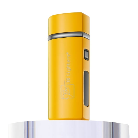 JB Lighter Adjustable 3-Flame Butane Torch Lighter - Refillable Butane Gas - One-Touch Ignition