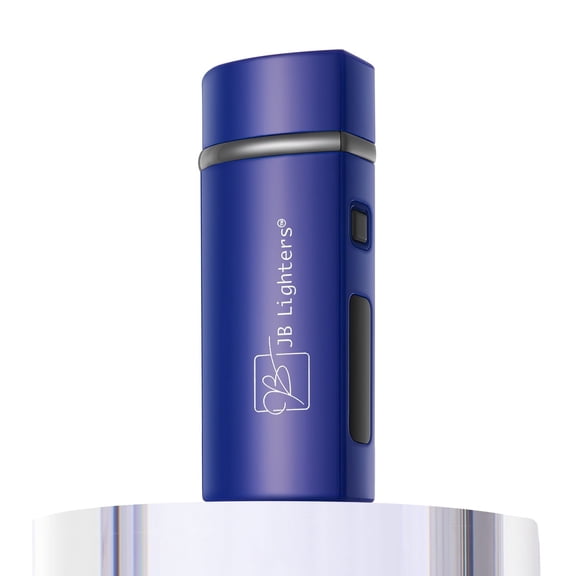 JB Lighter Adjustable 3-Flame Butane Torch Lighter - Refillable Butane Gas - One-Touch Ignition