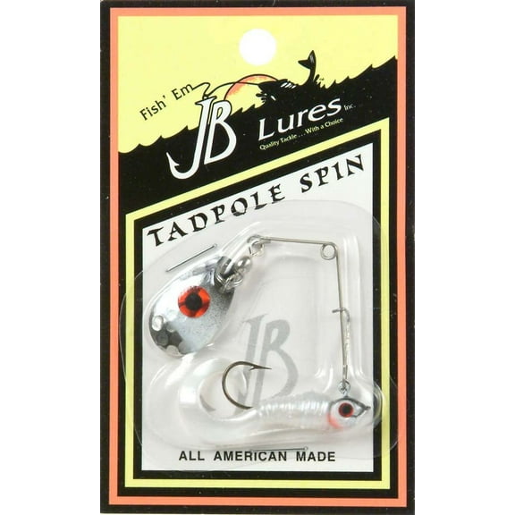 JB Lures Tadpole Spin 1/8oz Pearl/Black