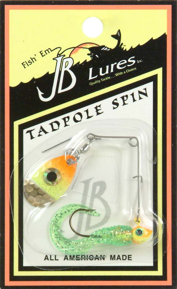JB Lures Tadpole Spin 1/8oz Chartreuse/Orange