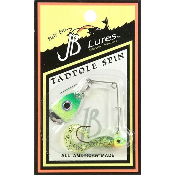 JB Lures Tadpole Spin 1/8oz Chartreuse/Lime