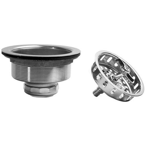 JB PRODUCTS 1133L Stainless Steel Strainer with Spin and Lock Basket
