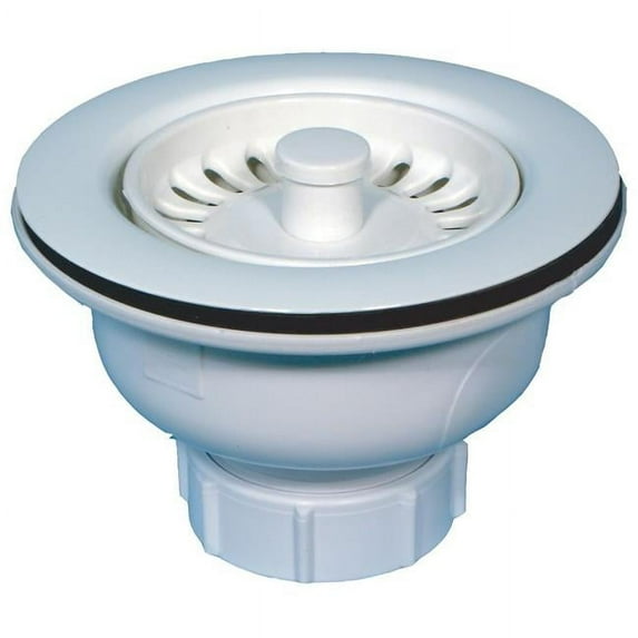 JB Products JBX101M Kitchen Sink Drain Assembly, White