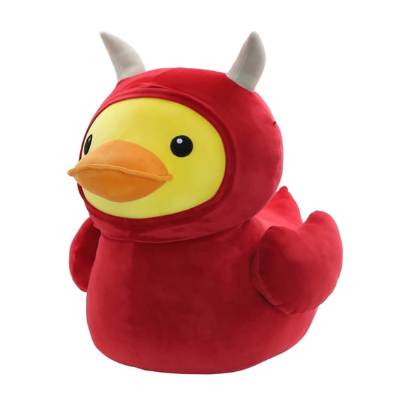 Way To Celebrate Quackerz Jumbo Red Devil Plush Duck, Red, 1 Count
