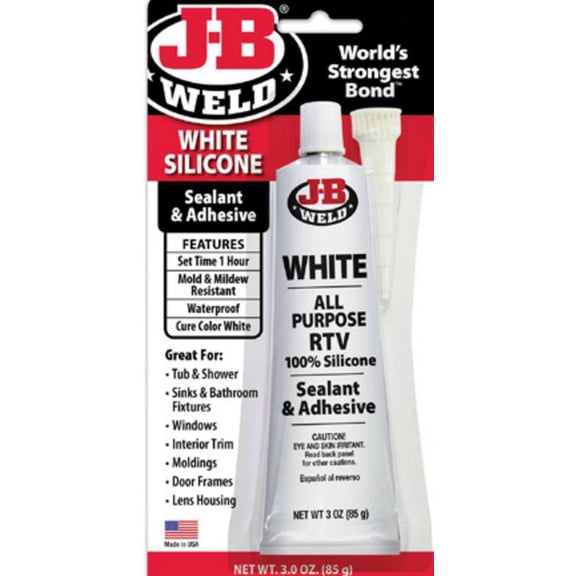 JB Weld 31312 White RTV Acetoxy - 3oz.