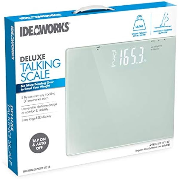 JB8524 Deluxe Talking Scale. Digital Body Weight Talking Bathroom Scale