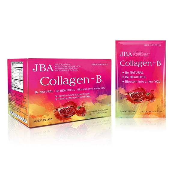 Collagen-B Drink Mix, JBA Brands, 15 Count