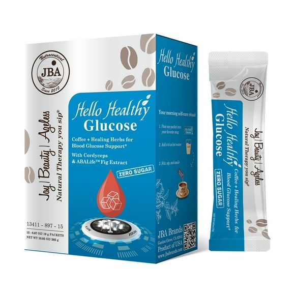 JBA Brands Naturally Caffeinated Instant Coffee, 15 Gram