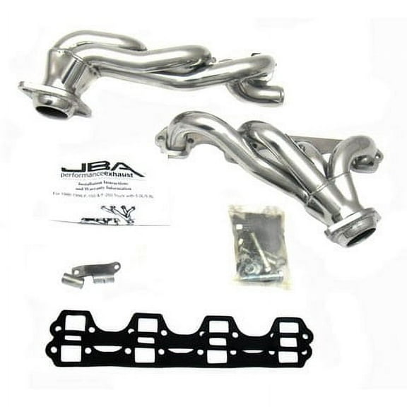 JBA Headers Cat4Ward Shorty Headers (Coated) - 1628SJS Fits select: 1986-1996 FORD F150, 1986-1996 FORD F250