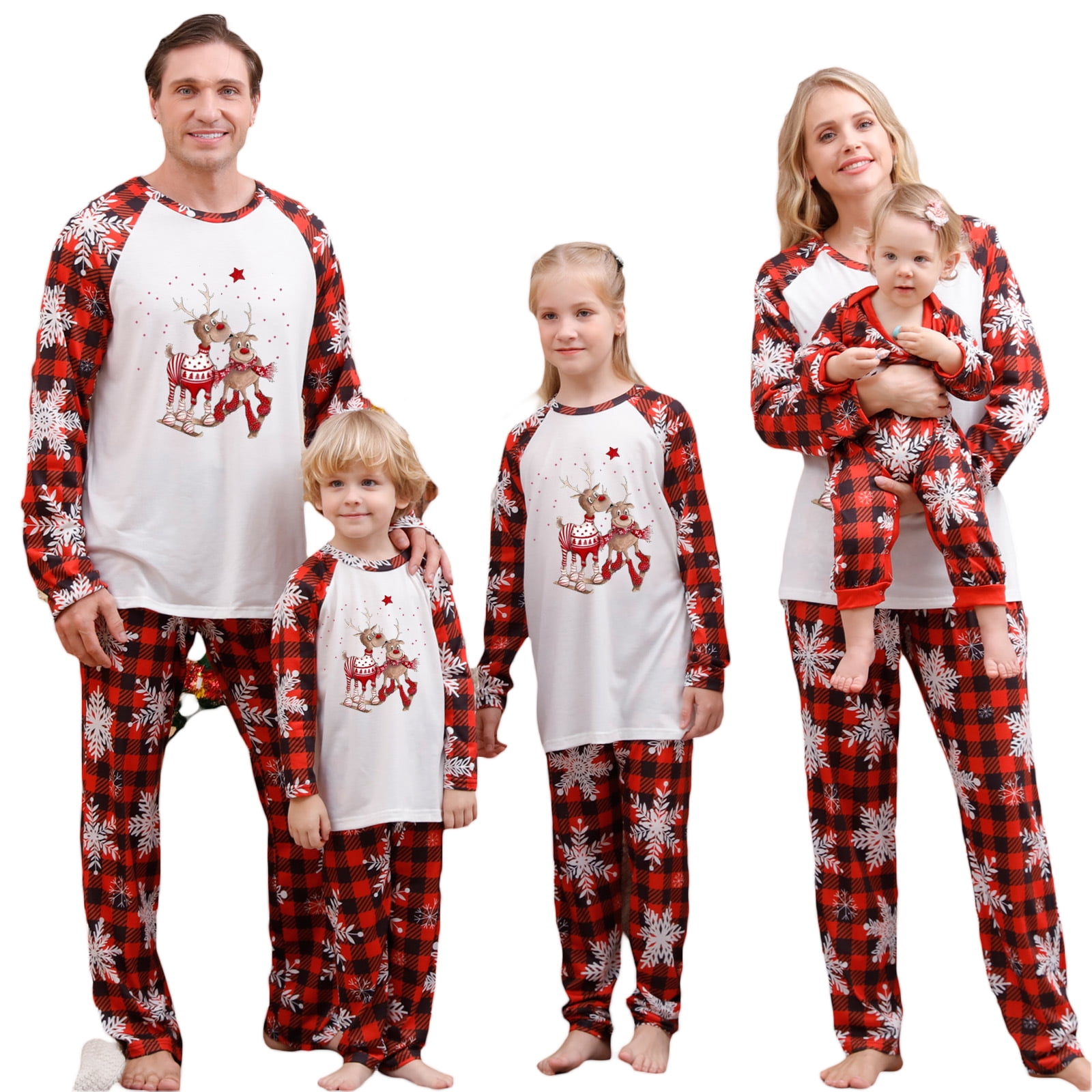 JBEELATE Christmas Pajamas for Family Christmas Pjs Matching Sets 2023