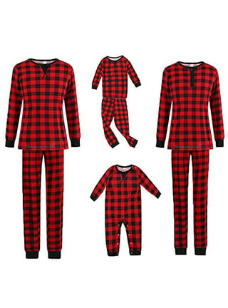 Women's Pajama Set - Red Plaid, Large S-24165R-L - Uline