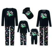 JBEELATE Family Pajamas Matching Sets Christmas Dinosaur Sleepwear for Baby Adults and Kids Holiday PJS Set