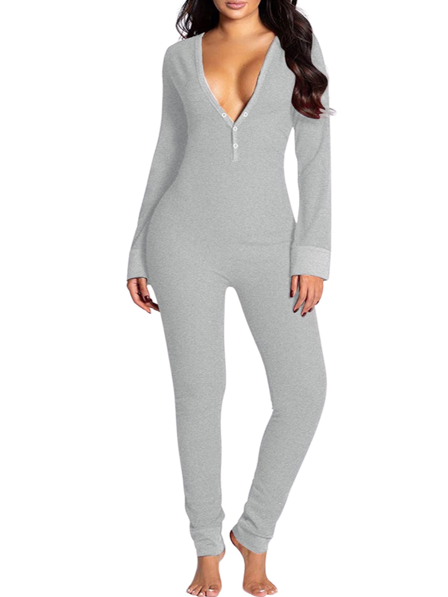 JBEELATE Matching Family Christmas Pajamas Women's Butt Flap Button