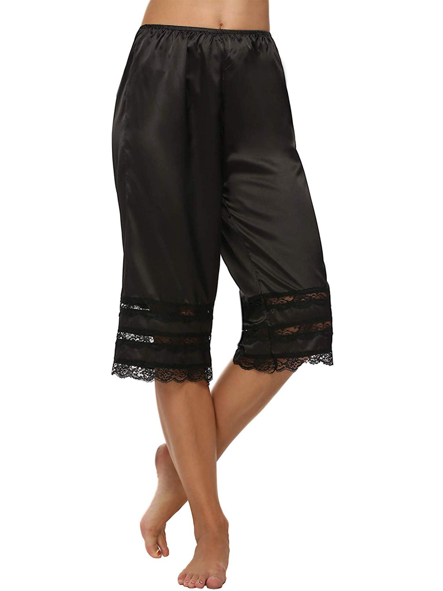 JBEELATE Pettipants Nylon Culotte Slip Bloomers Split Skirt