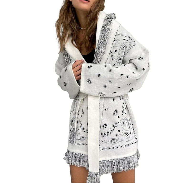 White tassel clearance cardigan