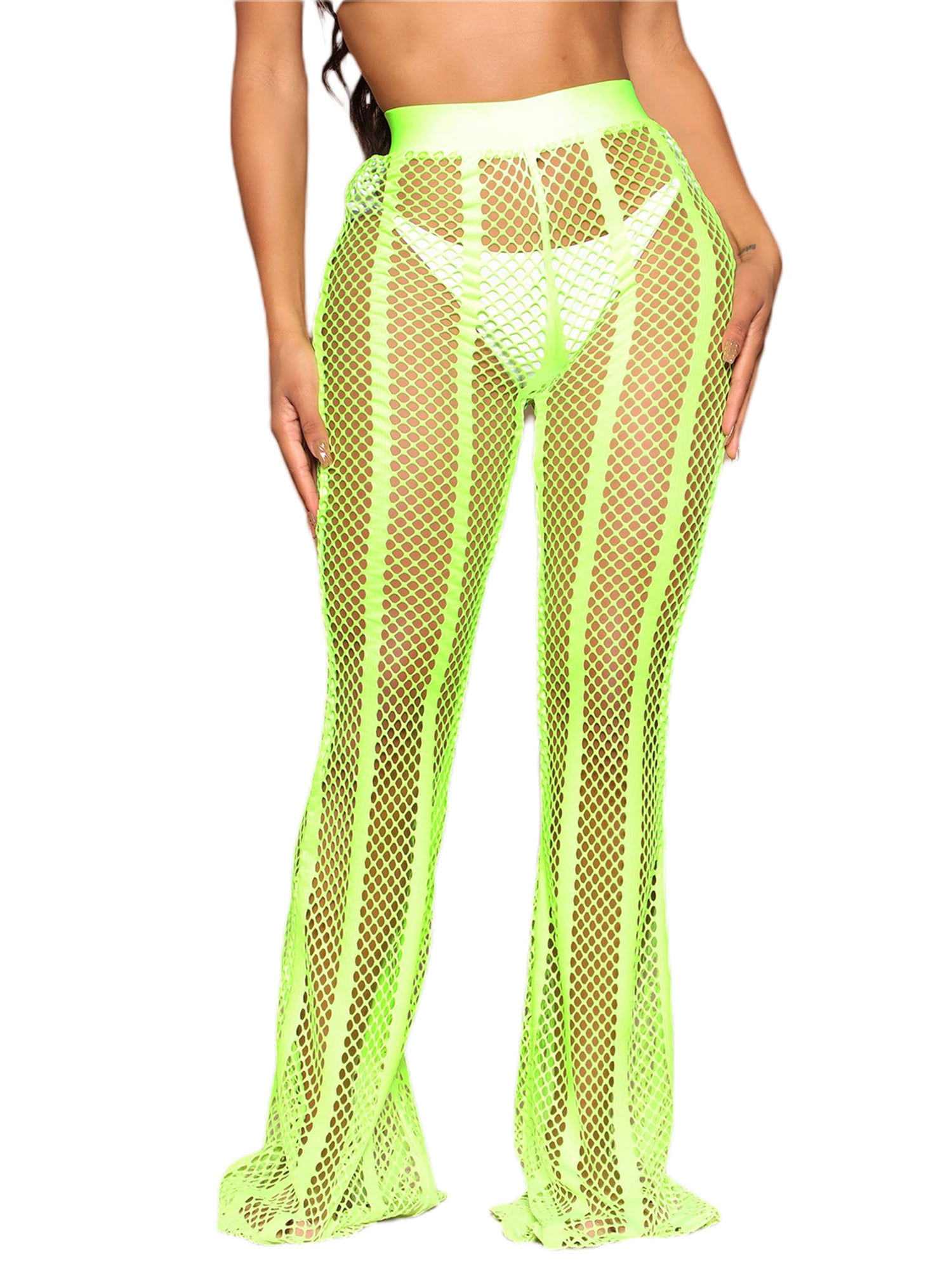 Fishnet swim cover up pants new arrivals