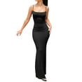 thumbnail image 1 of JBEELATE Women Sexy Sleeveless Maxi Dress Spaghetti Strap Low Cut Cami Dress Bodycon Summer Beach Party Formal Sundress, 1 of 6