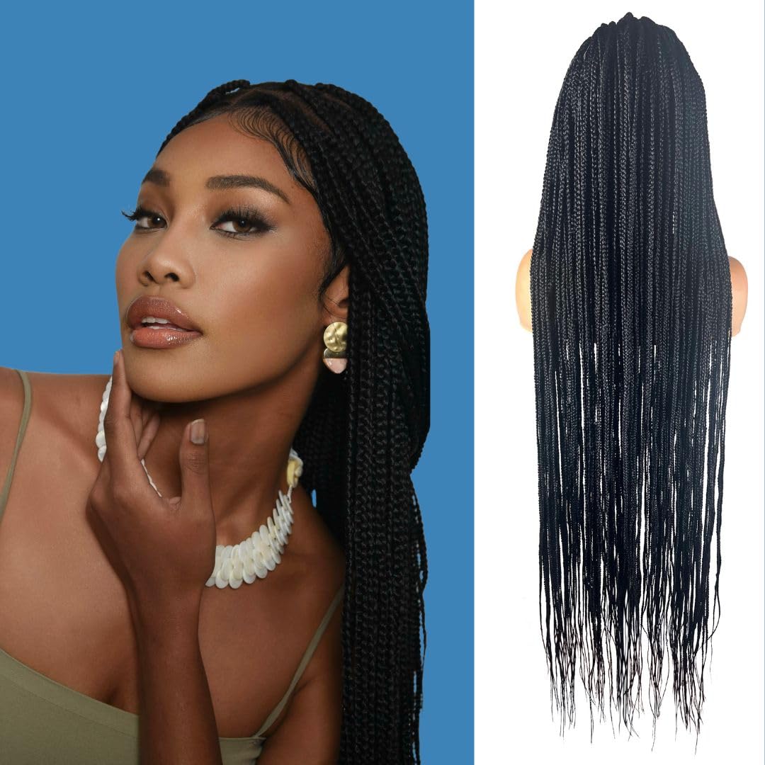 JBG 36 Inch Braided Wigs for Black Women - Knotless Box  display picture 1