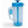 thumbnail image 1 of JBK 1Qt. Blue Plastic Mixing Pitcher with Plunger Lid, 1 of 4