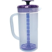 JBK 1Qt. Purple Plastic Mixing Pitcher with Plunger Lid