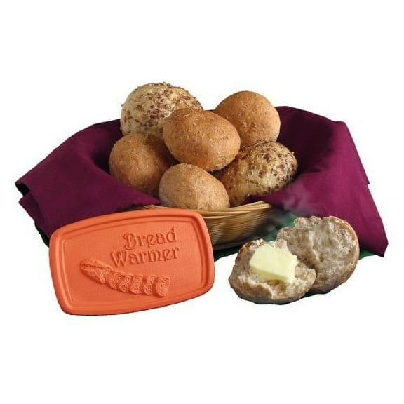 JBK Pottery 5" x 3" Terra Cotta Baguette Design Bread Warmer Tiles for Kitchen