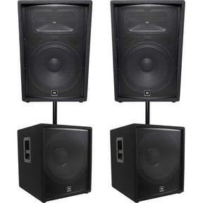 JBL 2-Way DJ PA System with Speakers, Subwoofers