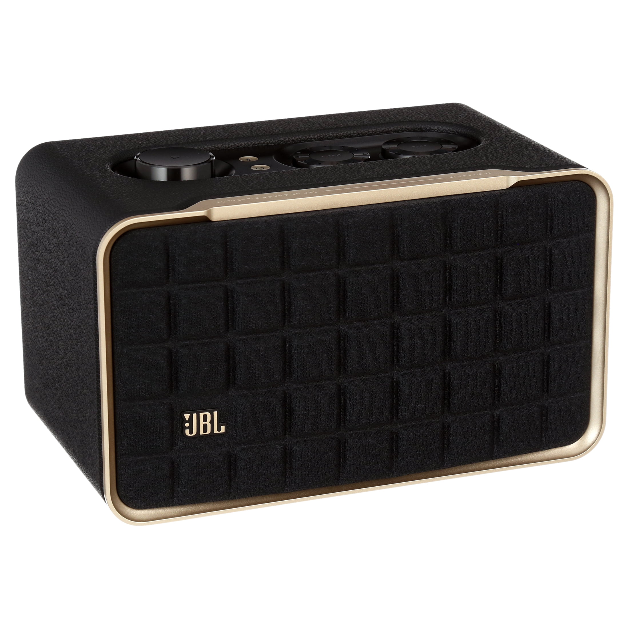 JBL Authentics 200 Wireless Bluetooth Speaker (Black/Gold)  (图1)