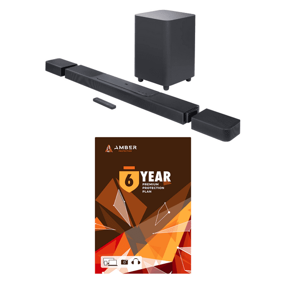 JBL BAR-1300X 11.1.4ch Soundbar and Subwoofer with Surround Speakers and 6 Year Amber Protection Plan (2022)
