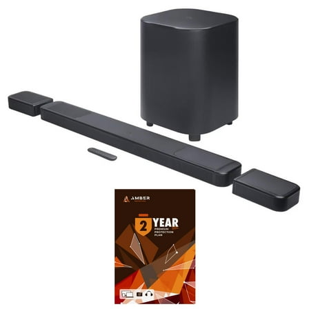 JBL BAR-1300X-MK2 AI Sound Boost with Dolby Atmos Soundbar System and 2 Year Amber Protection Plan (2025)
