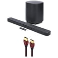 thumbnail image 1 of JBL BAR-500-MK2 Dolby Atmos Soundbar and 10" Wireless Subwoofer with a WireLogic Ruby 8ft Ultra High Speed 4K-8K-10K HDMI Cable (2025), 1 of 9
