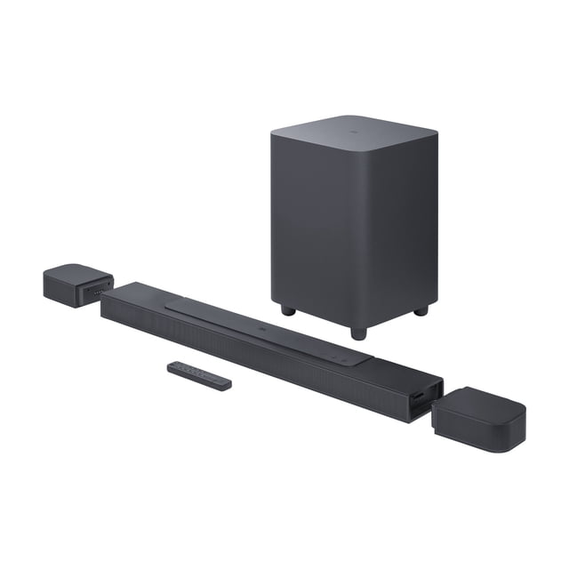 JBL BAR 700 - 5.1-channel soundbar with detachable surround speakers and Dolby Atmos - Black