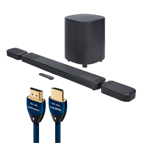 JBL BAR 700 MK2 7.1 Channel Soundbar System with AudioQuest Sky 3m HDMI Cable