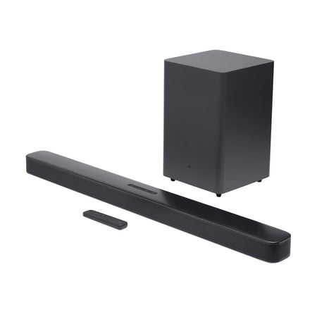 JBL - 2.1-Channel Soundbar with Wireless Subwoofer and Dolby Digital - Black