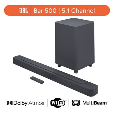 JBL Bar 500 - 5.1-channel Soundbar with Subwoofer, MultiBeam and Dolby Atmos