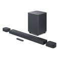 JBL Bar 700 Surround Sound System with 5.1 Channel Soundbar, 10" Wireless Subwoofer, Detachable