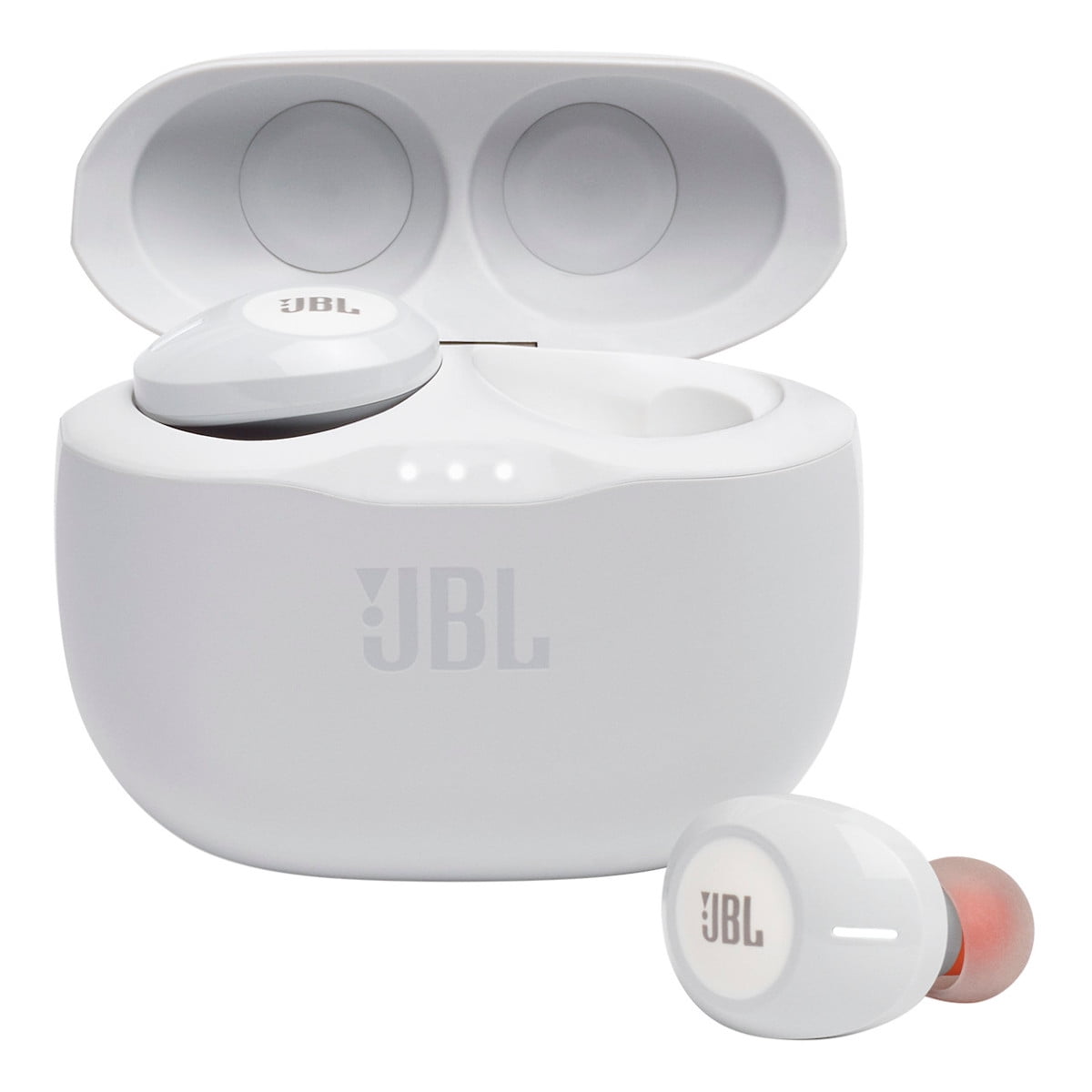 JBL Bluetooth True Headphones Charging Case, White, 125TWS -