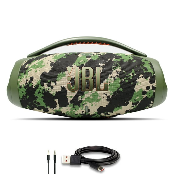JBL Boombox 3 Portable Bluetooth Speaker (Squad), IPX7 Waterproof, 24 ...