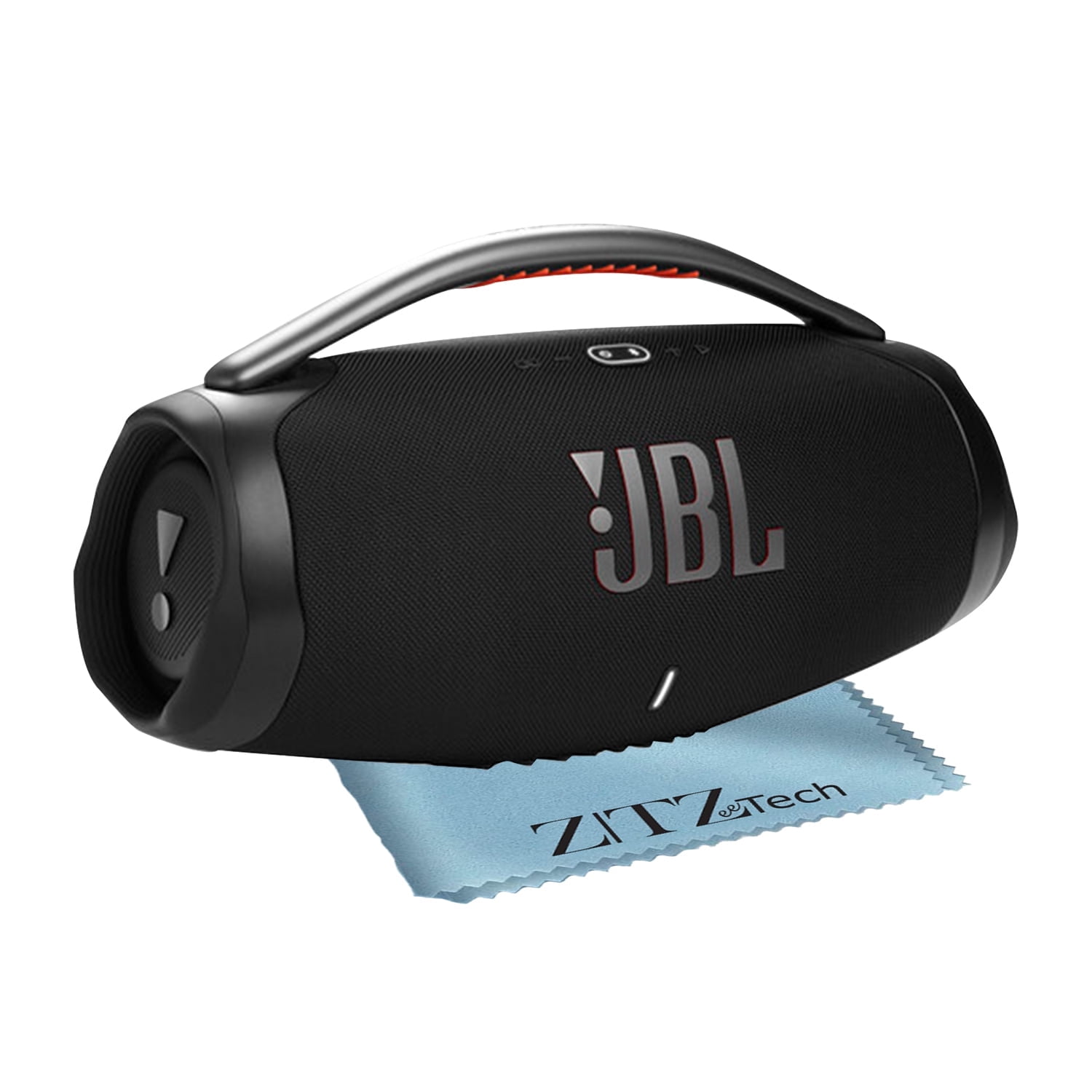JBL Boombox 3 Portable Speaker (Black), Bluetooth, Waterproof, ZeeTech Microfiber Cloth  (图1)