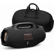 JBL Boombox 4 Portable Waterproof Bluetooth Speaker with Electronics Expo Gear Weather-Resistant Hard-Shell Travel Case   Powerful Bass, 34-Hour Playtime, IP68 Waterproof, Auracast, BLACK