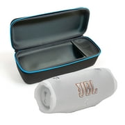 JBL CHARGE 6 Bluetooth Speaker & divvi! Premium Hard Case Bundle - White