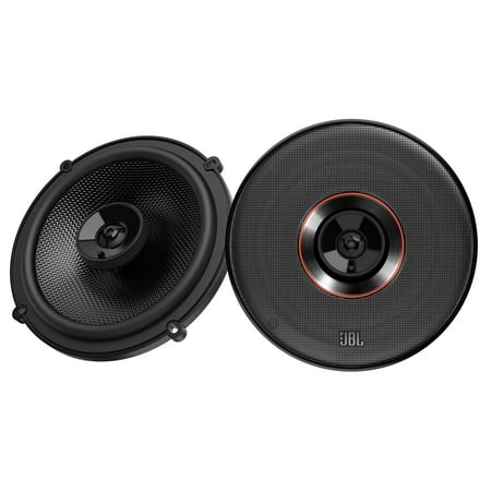 JBL - Club 6-1/2” 2-Way Premium Car Speakers with Carbon Fiber Cones (Pair) - Black